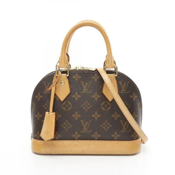 LOUIS VUITTON Brown Monogram Leather Alma Bag - Picture 1 of 11